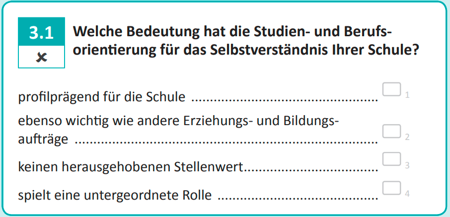 Welche Bedeutung hat die Studien- und Berufsorientierung für das Selbstverständnis Ihrer Schule?