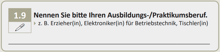 Please name the profession of your vocational training/internship.