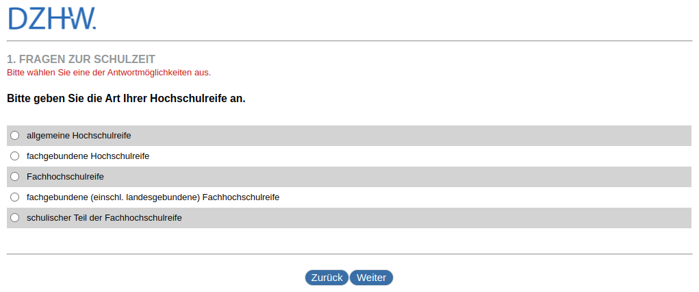 Please state the type of higher education entrancequalification you hold.