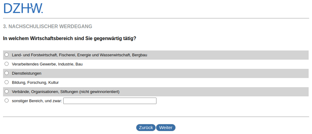 In which economic sector are you currently active?