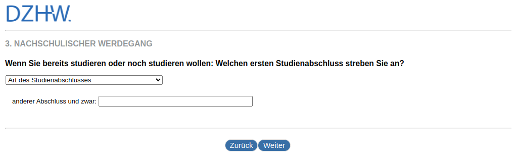 If you are already studying or want to start studying: which first degree qualification do you want to gain?