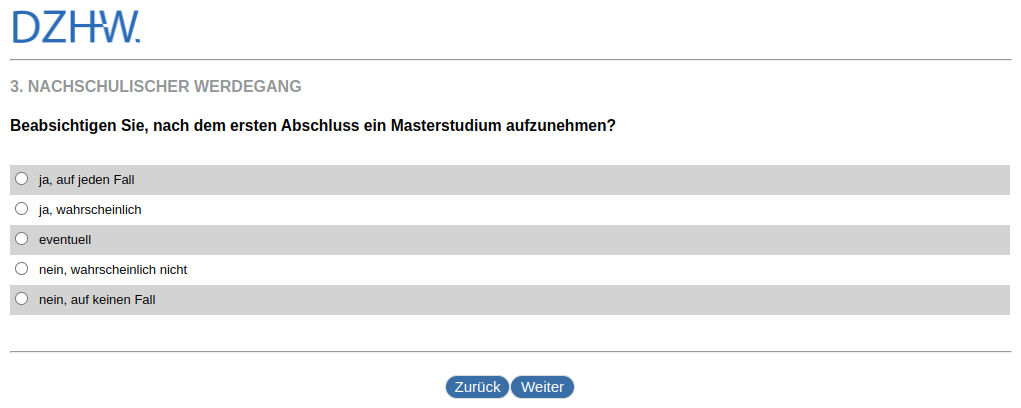 Do you intend to take up a Master's degree after your first degree?