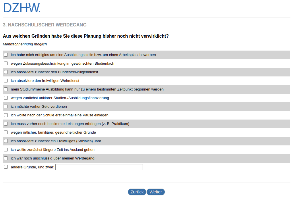 For what reasons have you not yet realised this planning?
