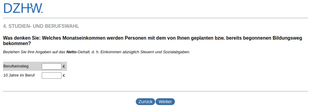 What do you think: What monthly income will people get with the education path you are planning or have already started?