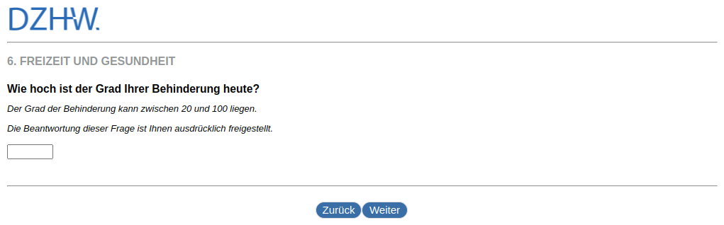 What is your degree of disability today?