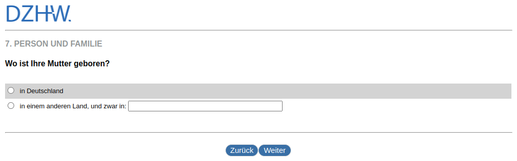 Where was your mother born?