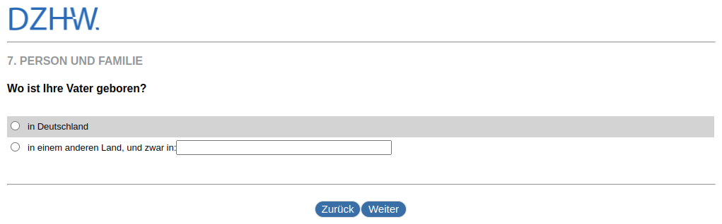 Where was your father born?