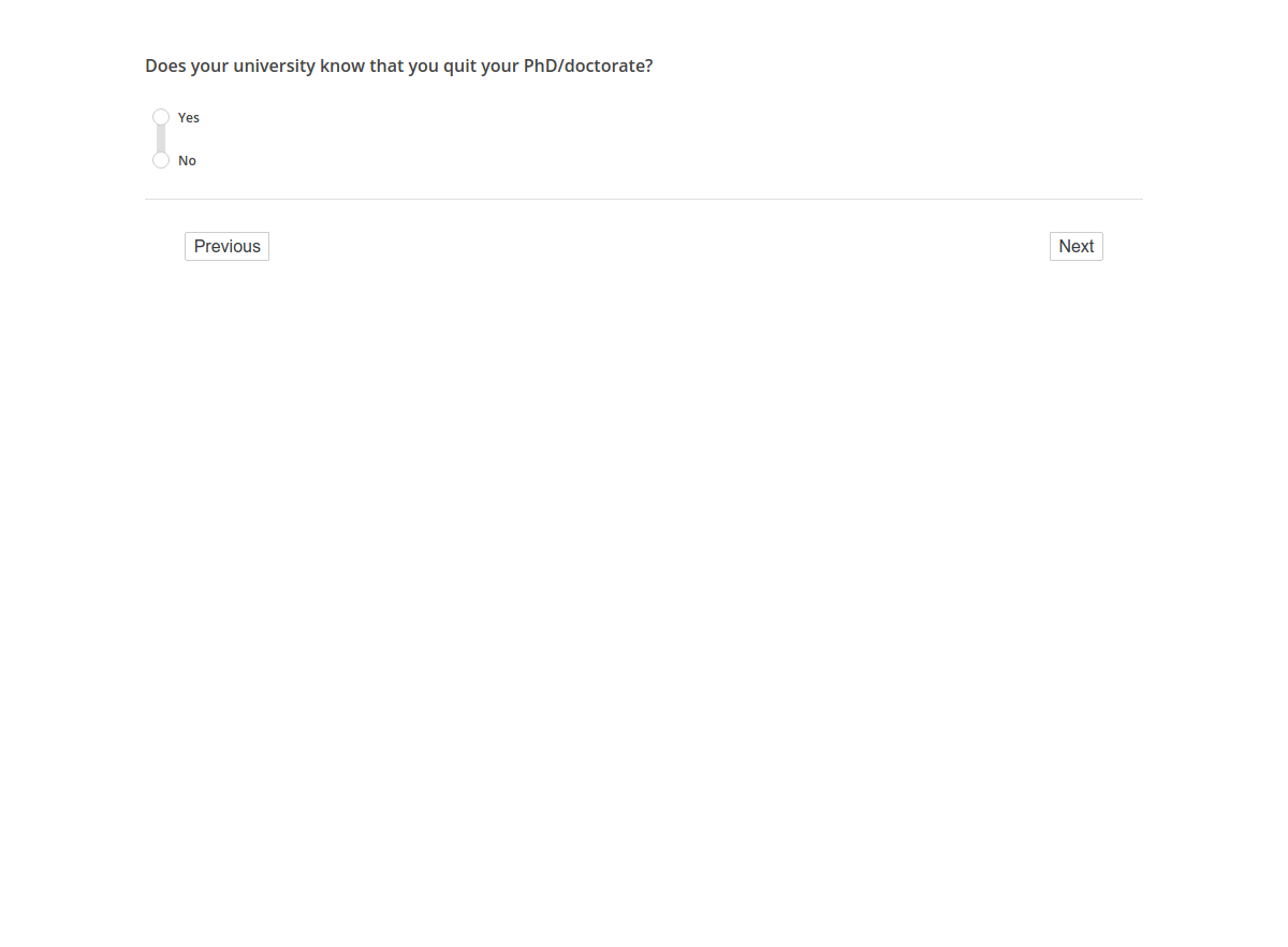 Does your university know that you quit your PhD/doctorate?