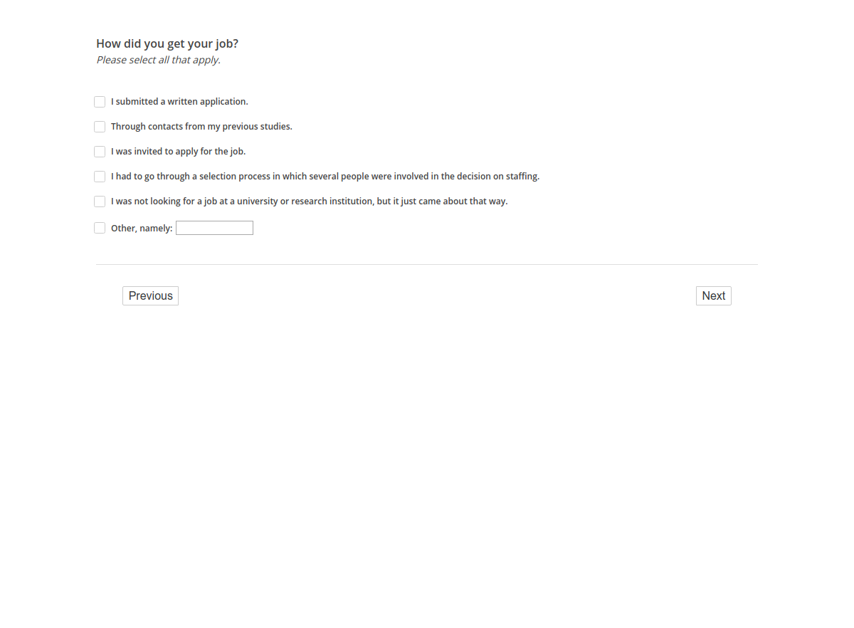 How did you get your job?