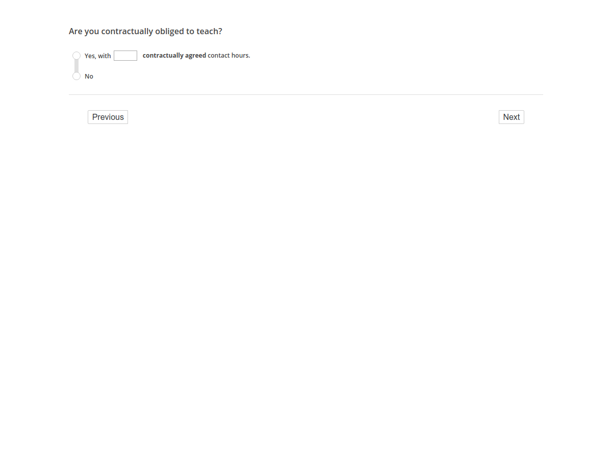 Are you contractually obliged to teach?