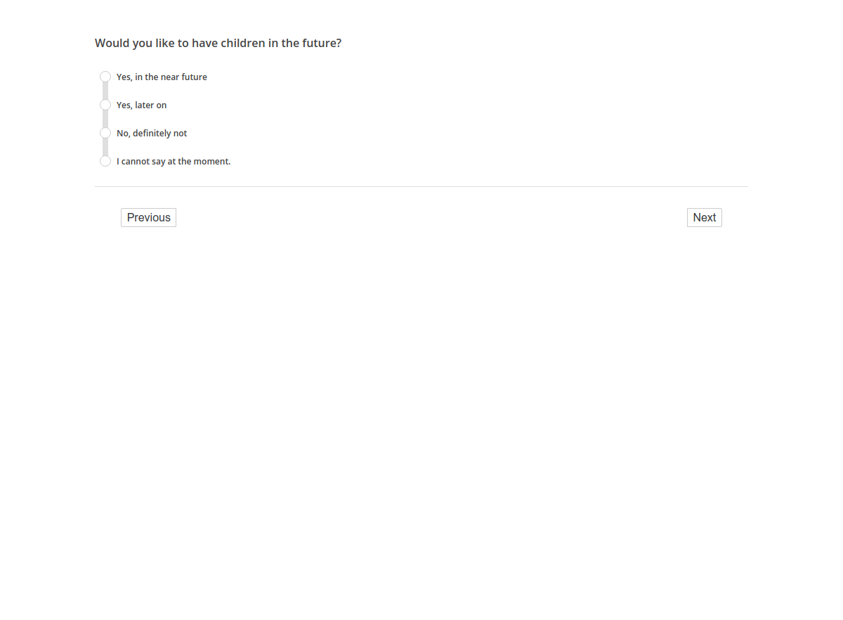 Would you like to have children in the future?