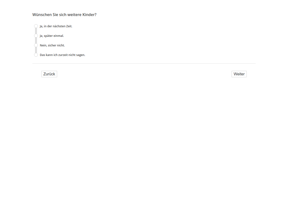 Wünschen Sie sich weitere Kinder?