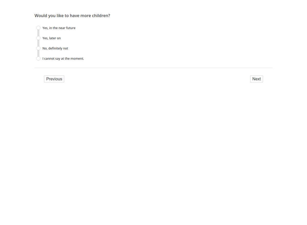 Would you like to have more children?