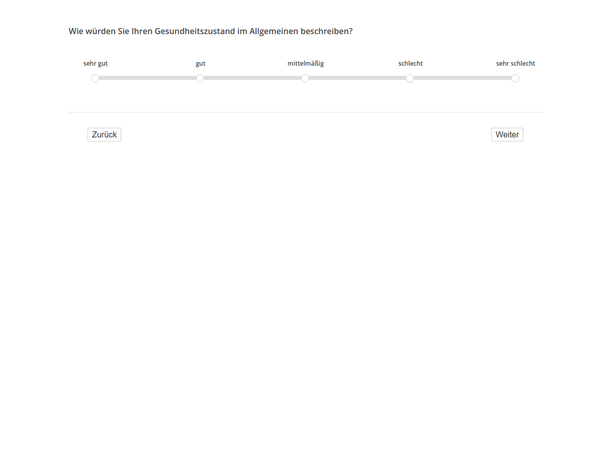 Wie würden Sie Ihren Gesundheitszustand im Allgemeinen beschreiben?