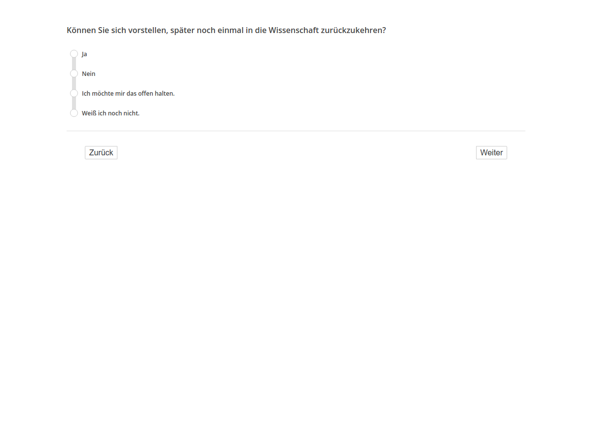 Können Sie sich vorstellen, später noch einmal in die Wissenschaft zurückzukehren?