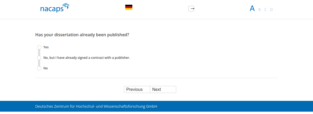 Has your dissertation already been published?