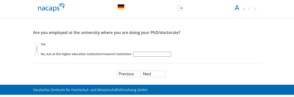 Are you employed at the university where you are doing your PhD/doctorate?