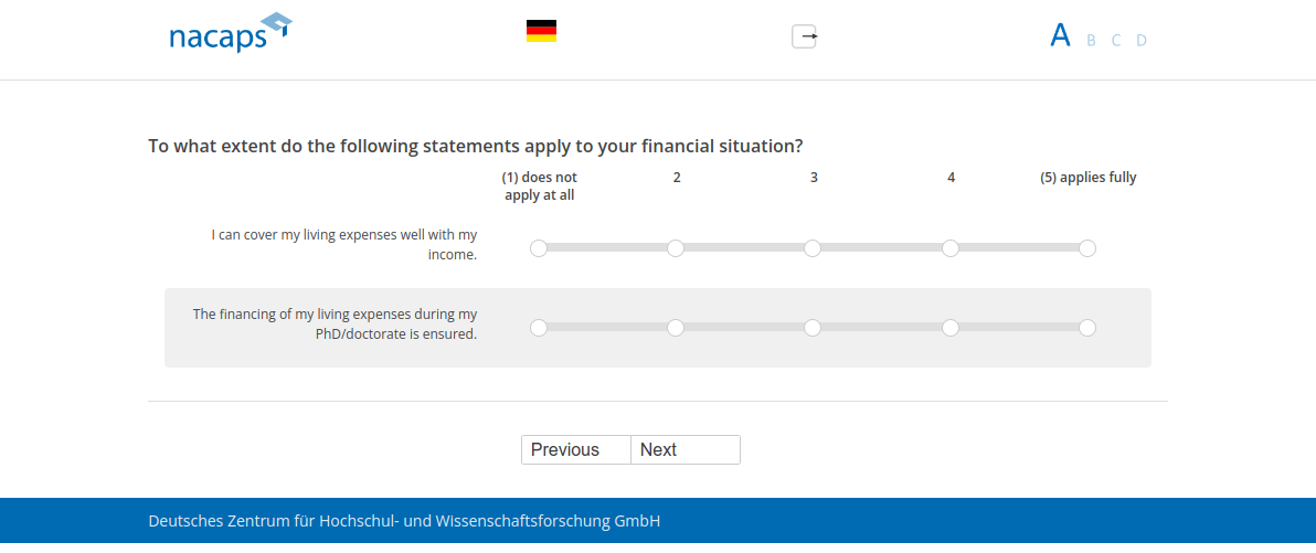 To what extent do the following statements apply to your financial situation?