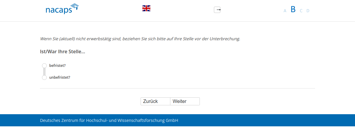 Ist/War Ihre Stelle...