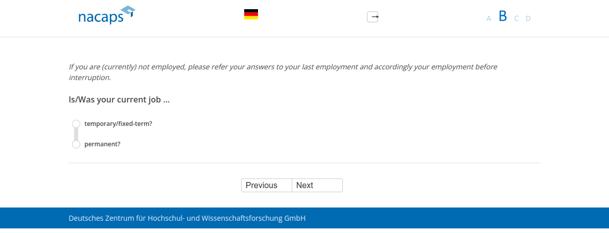 Is/Was your current job …
