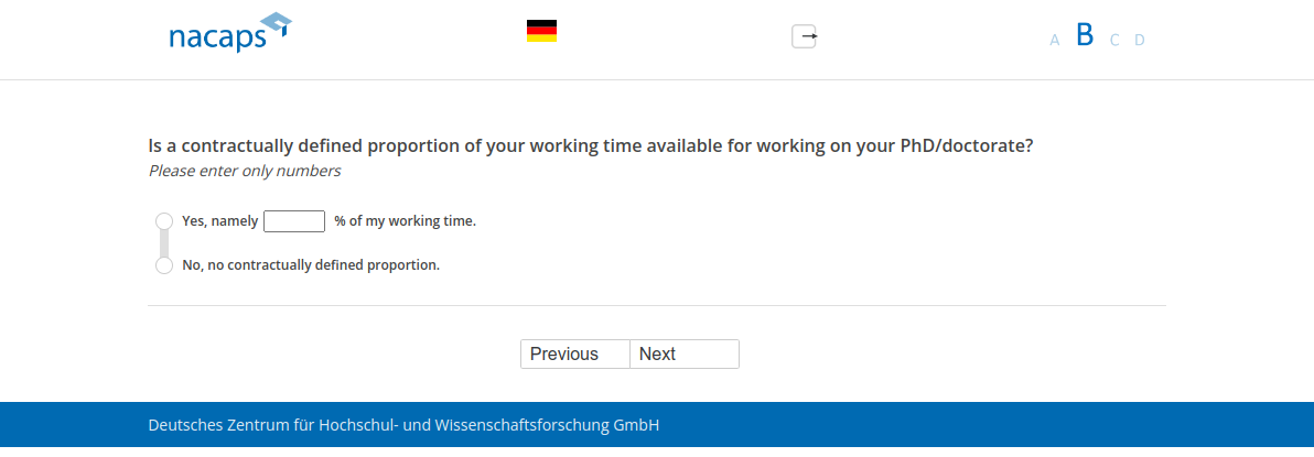 Is a contractually defined proportion of your working time available for working on your PhD/doctorate?