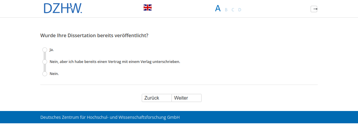 Wurde Ihre Dissertation bereits veröffentlicht?