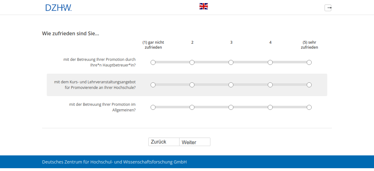 Wie zufrieden sind Sie...