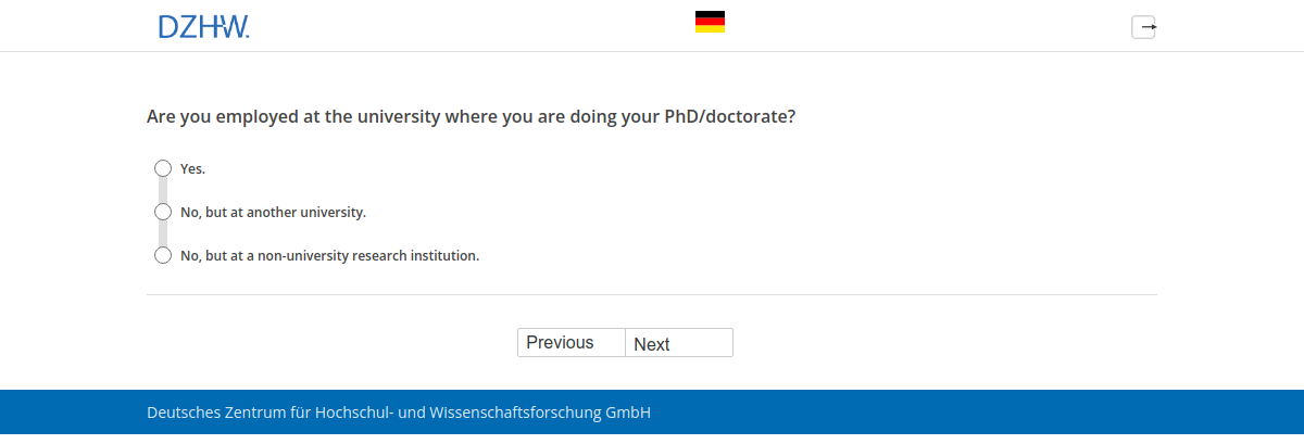 Are you employed at the university where you are doing your PhD/doctorate?