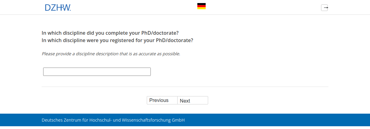 In which discipline did you complete your PhD/doctorate?,In which discipline were you registered for your PhD/doctorate?