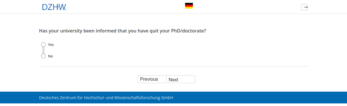 Has your university been informed that you have quit your PhD/doctorate?