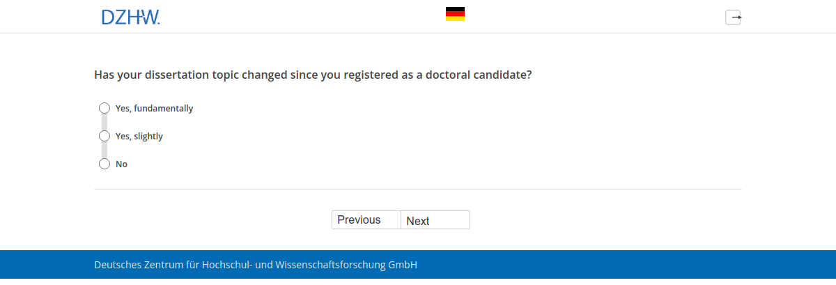 Has your dissertation topic changed since you registered as a doctoral candidate?