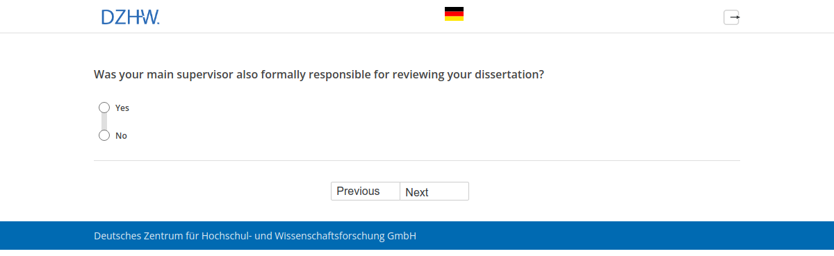 Was your main supervisor also formally responsible for reviewing your dissertation?