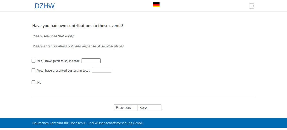 Have you had own contributions to these events?