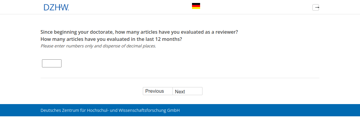 Since beginning your doctorate, how many articles have you evaluated as a reviewer?,How many articles have you evaluated in the last 12 months?