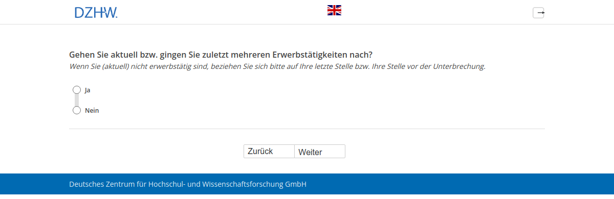 Gehen Sie aktuell bzw. gingen Sie zuletzt mehreren Erwerbstätigkeiten nach?