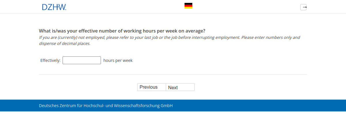 What is/was your effective number of working hours per week on average?