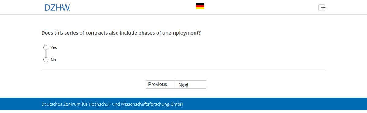 Does this series of contracts also include phases of unemployment?