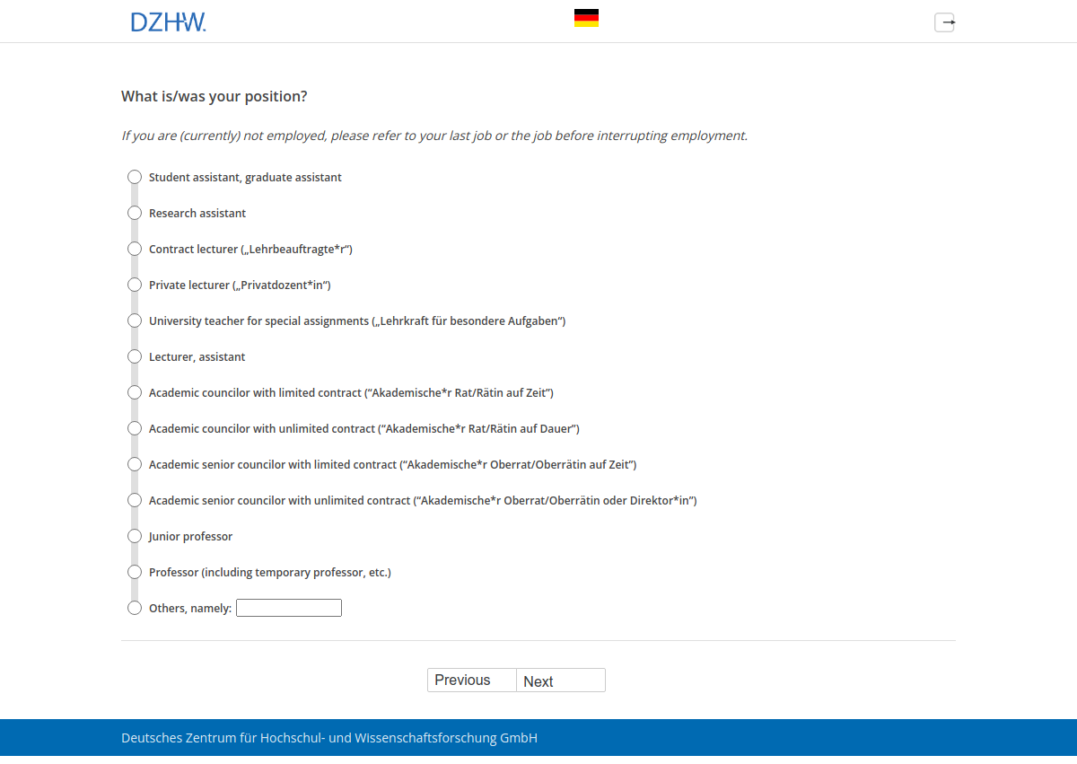 What is/was your position?
