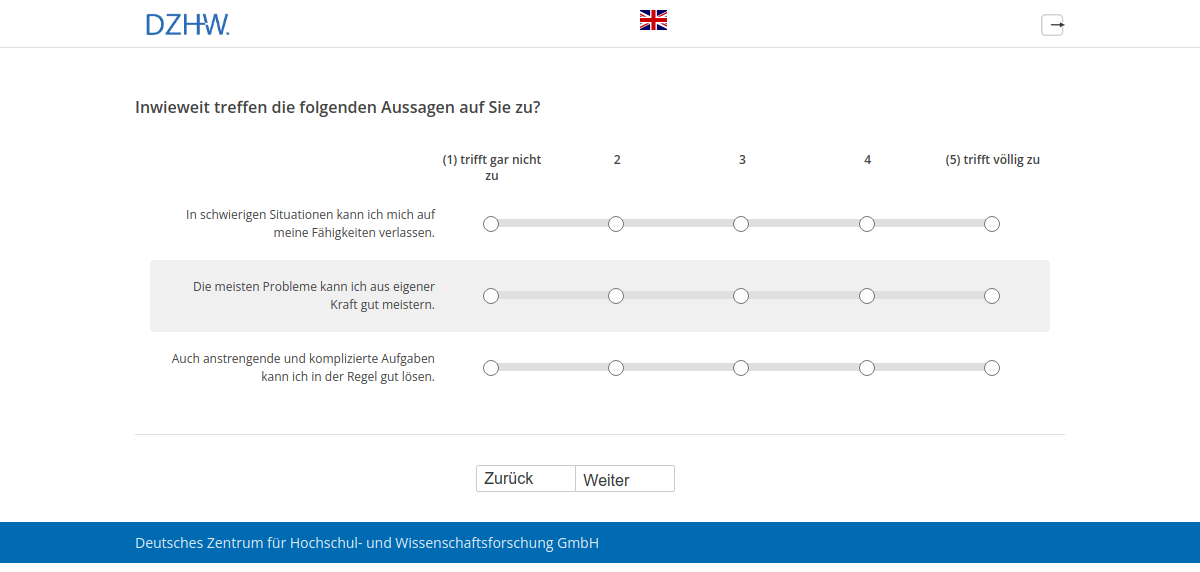 Inwieweit treffen die folgenden Aussagen auf Sie zu?