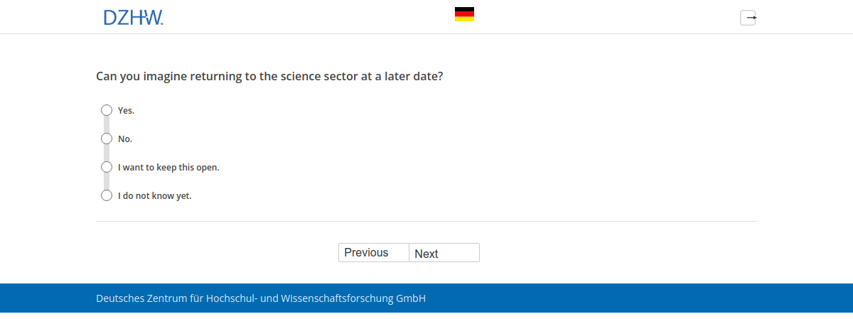 Can you imagine returning to the science sector at a later date?