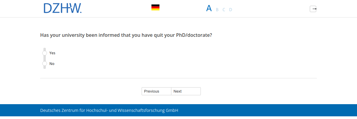 Has your university been informed that you have quit your PhD/doctorate?