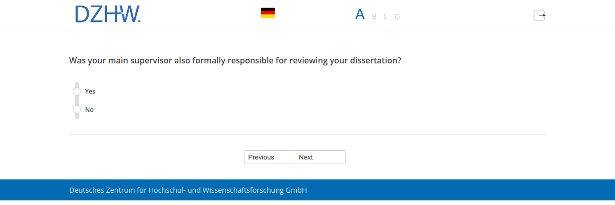 Was your main supervisor also formally responsible for reviewing your dissertation?