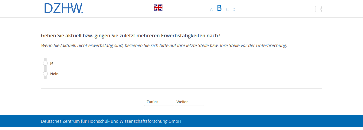 Gehen Sie aktuell bzw. gingen Sie zuletzt mehreren Erwerbstätigkeiten nach?