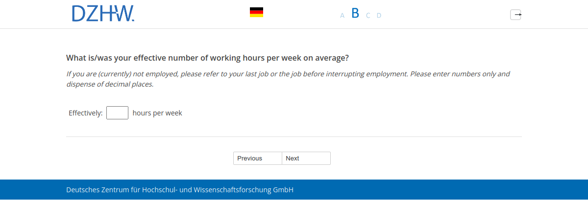 What is/was your effective number of working hours per week on average?