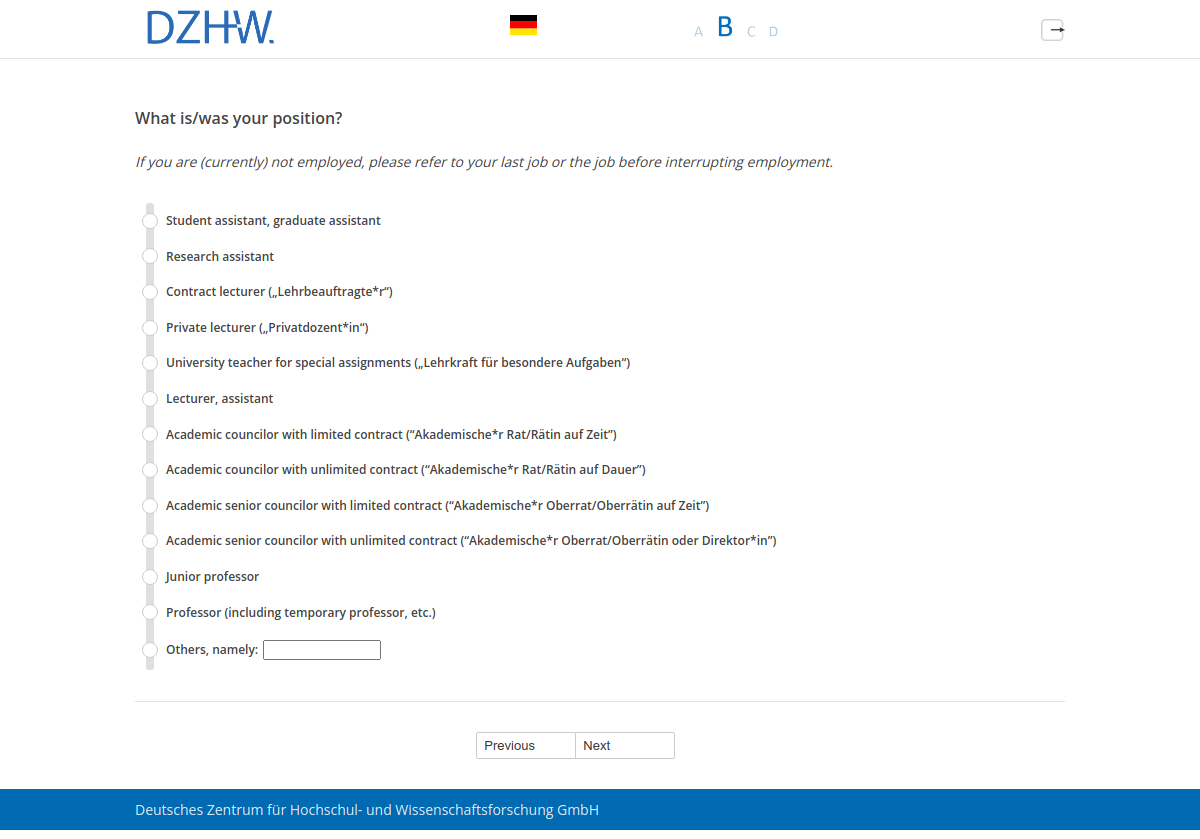 What is/was your position?