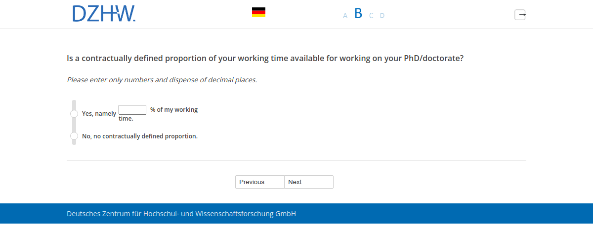 Is a contractually defined proportion of your working time available for working on your PhD/doctorate?