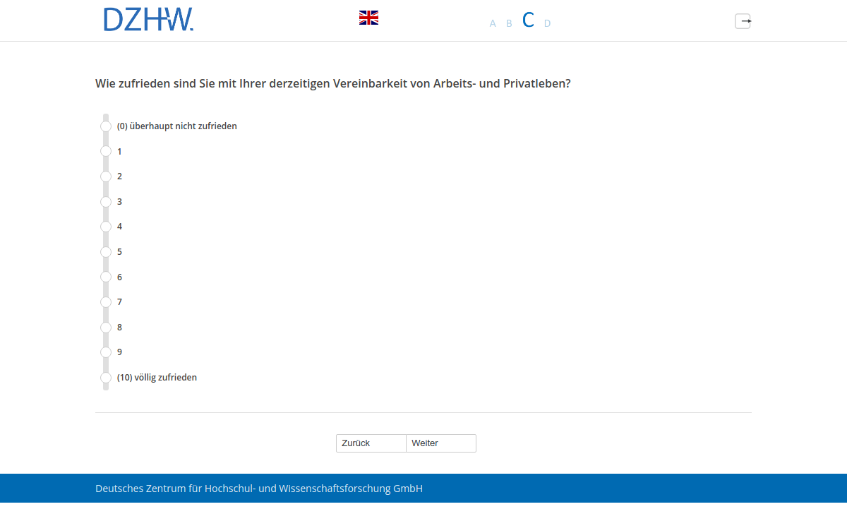 Wie zufrieden sind Sie mit Ihrer derzeitigen Vereinbarkeit von Arbeits- und Privatleben?
