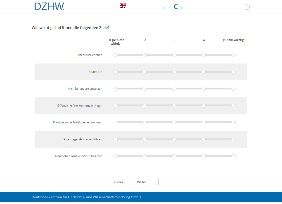 Wie wichtig sind Ihnen die folgenden Ziele?