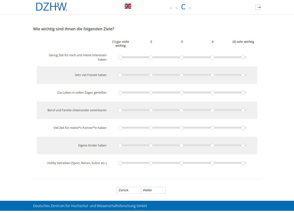 Wie wichtig sind Ihnen die folgenden Ziele?