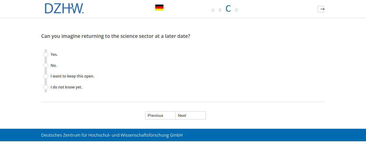 Can you imagine returning to the science sector at a later date?